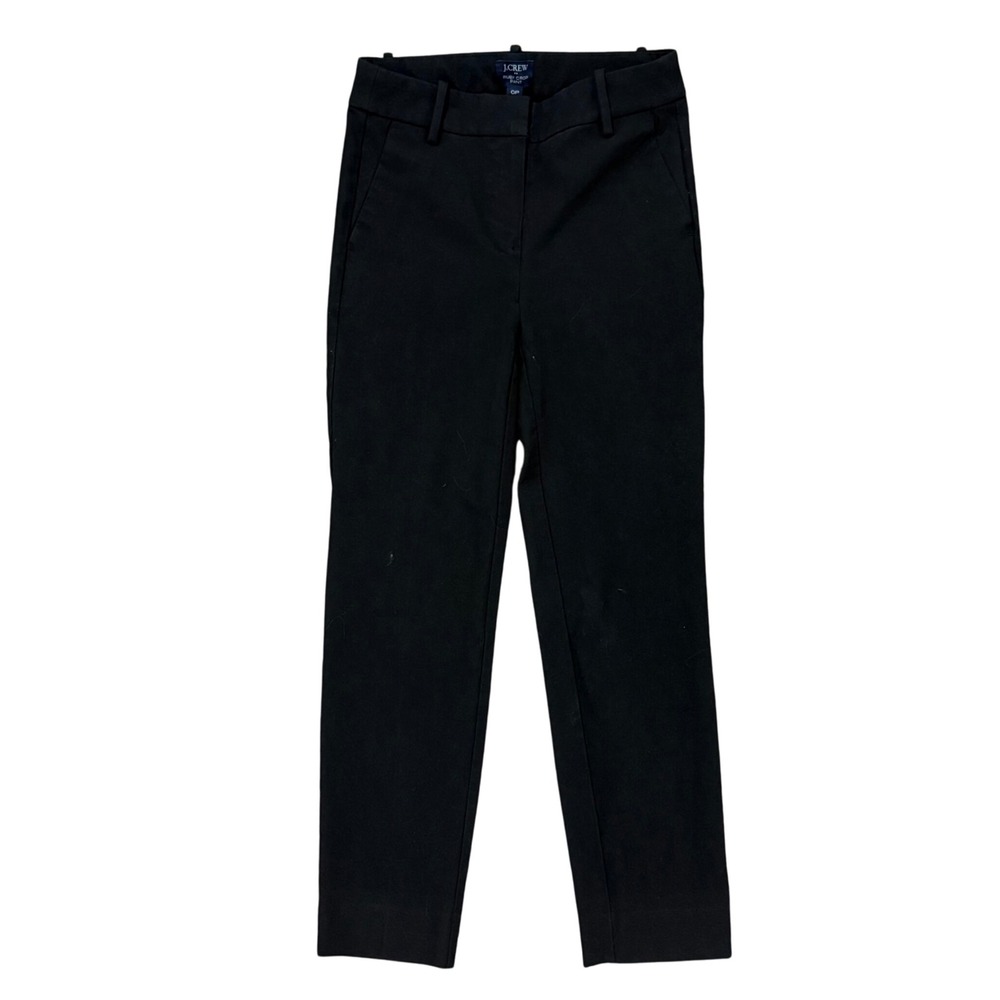 J.Crew Factory Ruby Crop Black pants women's size 0P